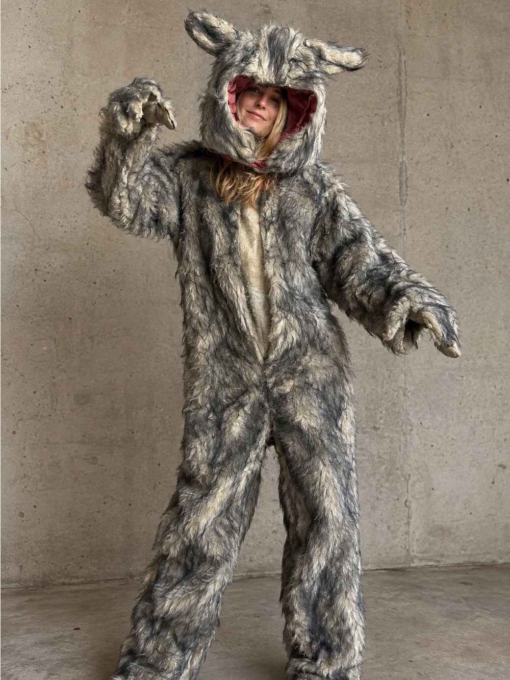 Vintage Handmade Wolf Costume